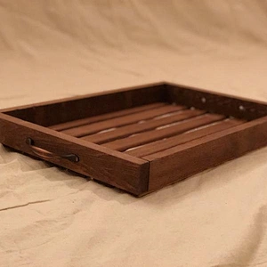 Serving Wooden Tray Rustic Home Decor Serving Trays for Ottomans Wooden Serving Trays Wooden Tray With Handle