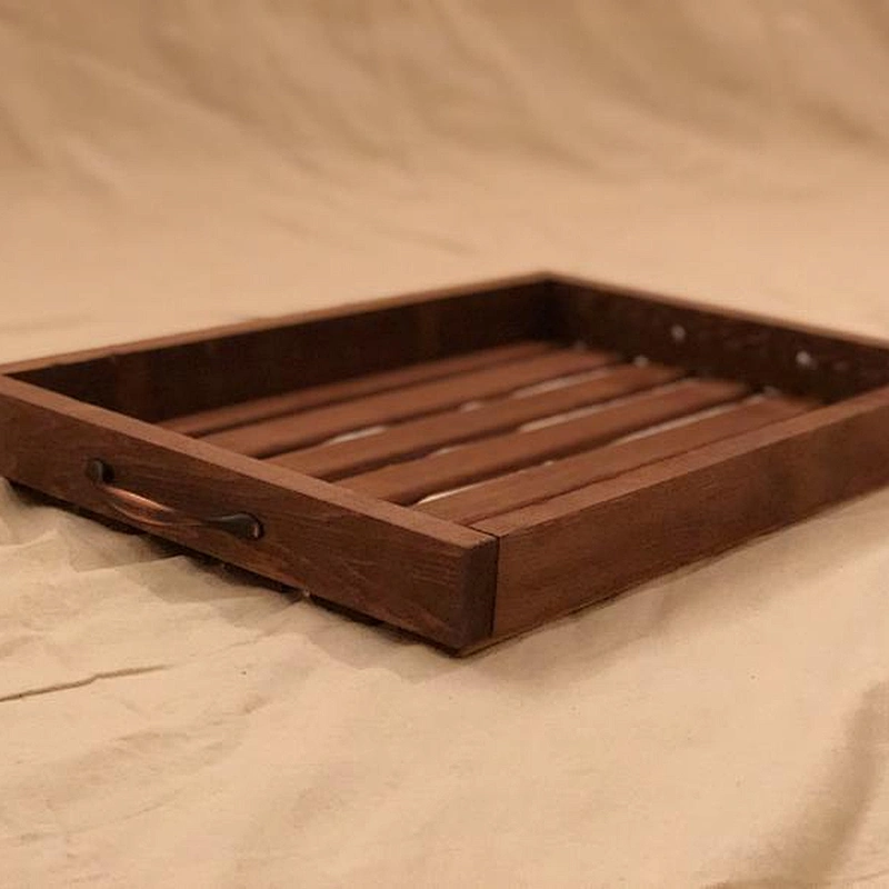 Serving Wooden Tray Rustic Home Decor Serving Trays for Ottomans Wooden Serving Trays Wooden Tray With Handle
