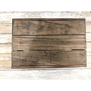 Rustic Vintage Stained Wooden Crate Box