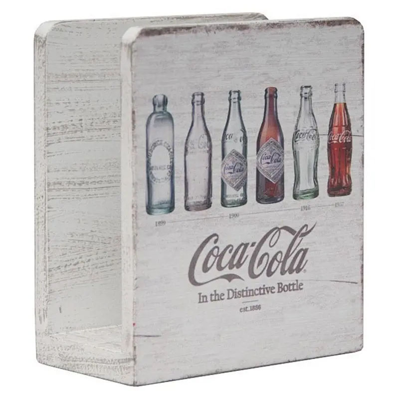 Wood Evolution Bottles Napkin Holder, Multi