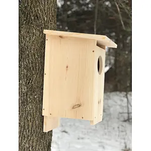 Wood duck house nesting box durable wooden bird house