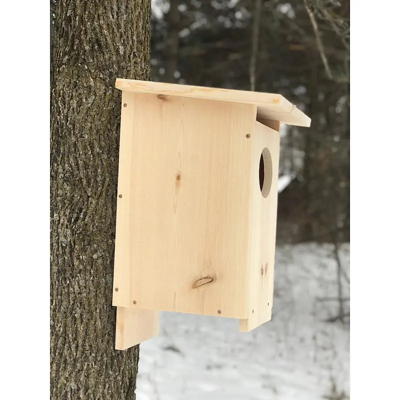 Wood duck house nesting box durable wooden bird house