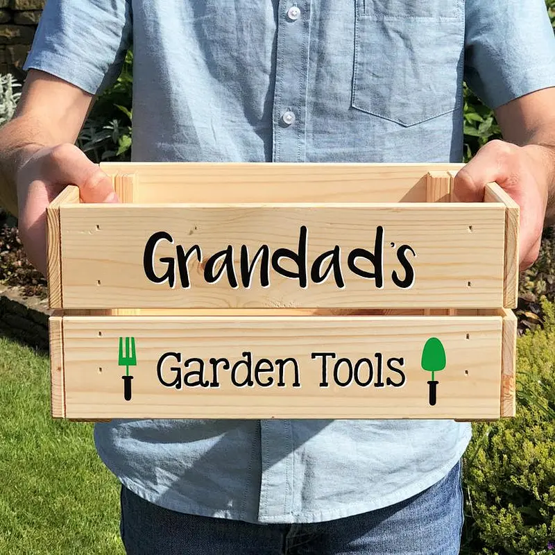 Customized Wooden Storage Crate Box printing