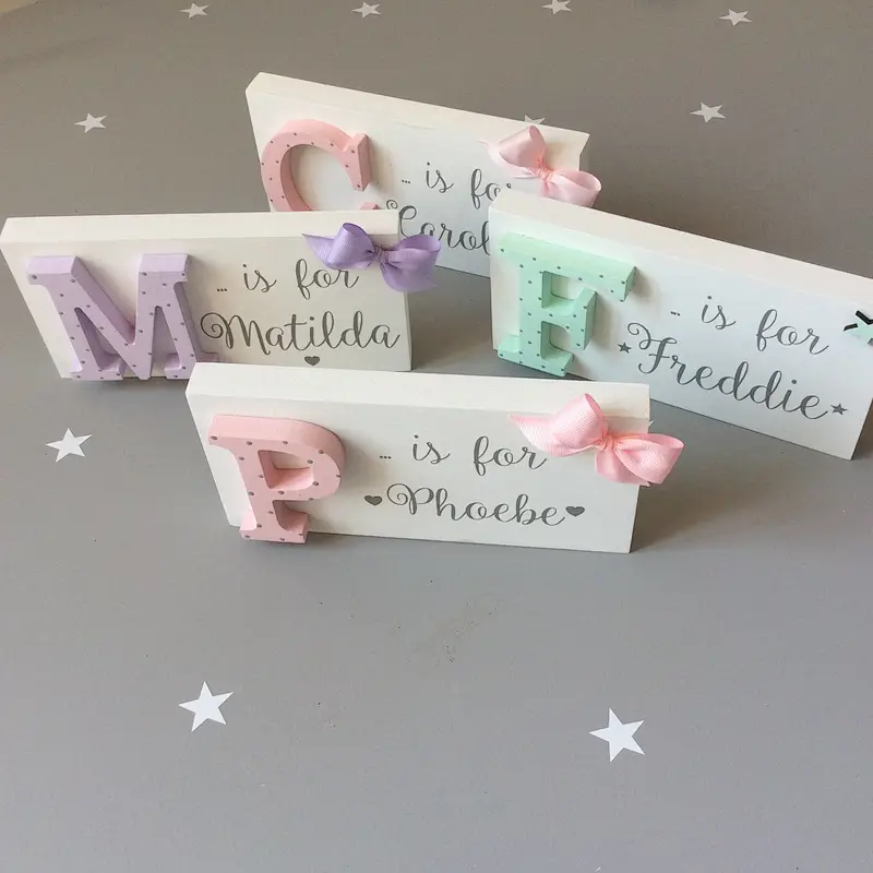 wooden signwooden signs with sayings showerwood signs to decorate walls gift Nursery decor Girls room Name sign  Wooden Signs