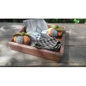 Hand Made American Walnut Stained TrayUnfini shed Wood TraysWood Serving TraylWooden Ottoman TrayServing Tray Storage Tray