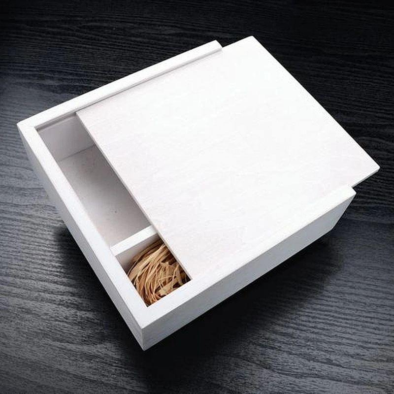 Wood Photo , Wedding Gift, Keepsake Boxes, White Washed,  wooden box with slide lid