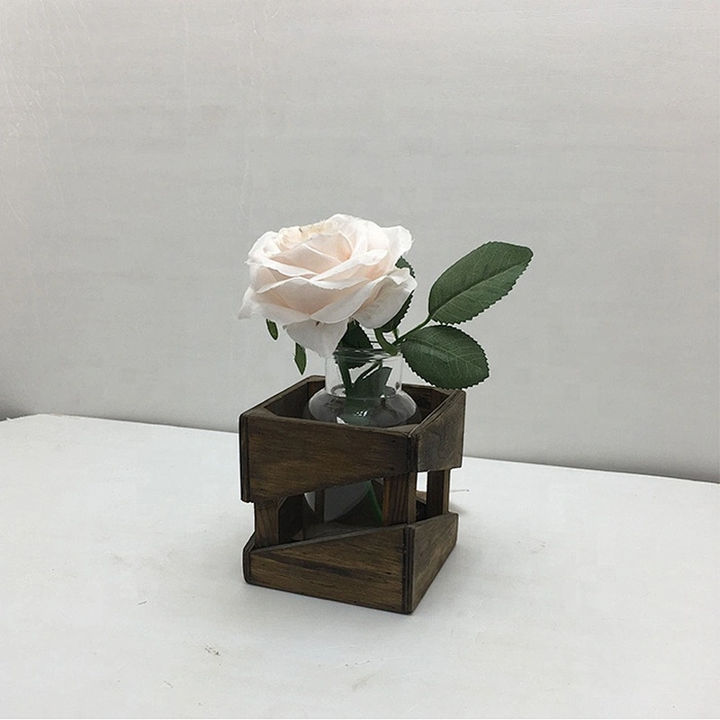 Wood Flower planter & Planters Solid Wood Flower Pots