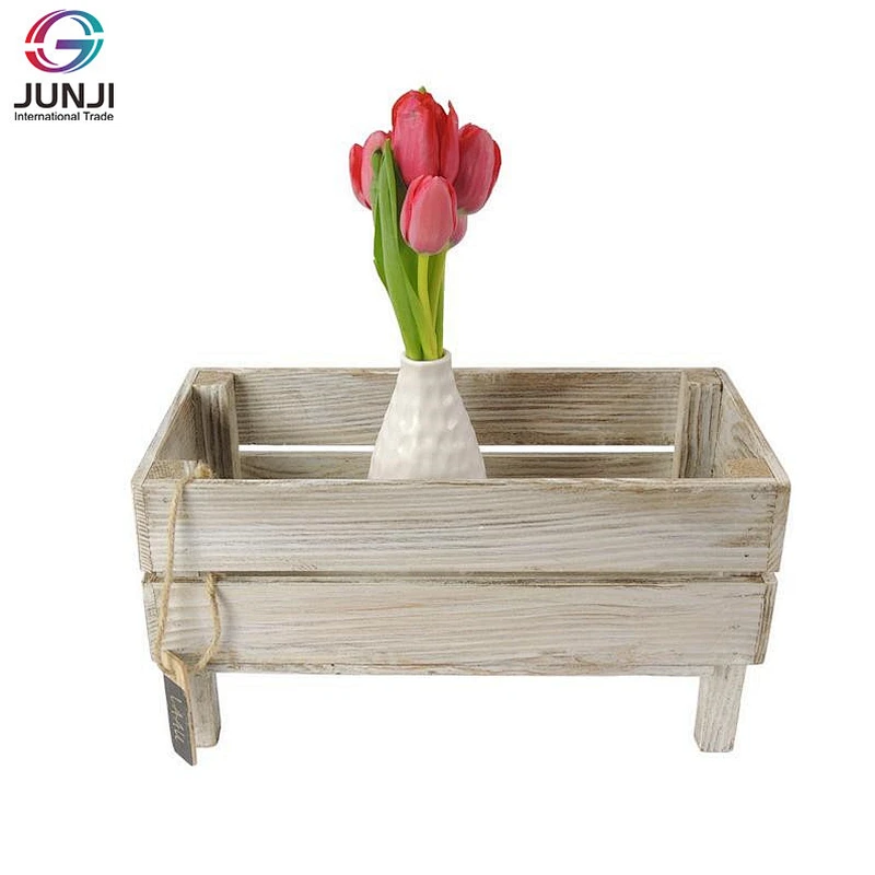 Wooden flower crate with legs Flower box Wedding Gift Plant
