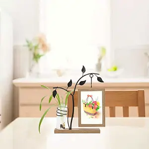 Wooden Double Sided Photo Frames for Table Home Christmas Wedding Decoration