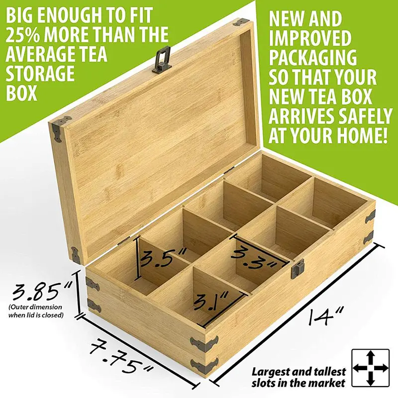 Beautiful Wooden Kitchen Organizer with Large Tall Adjustable Shelves box