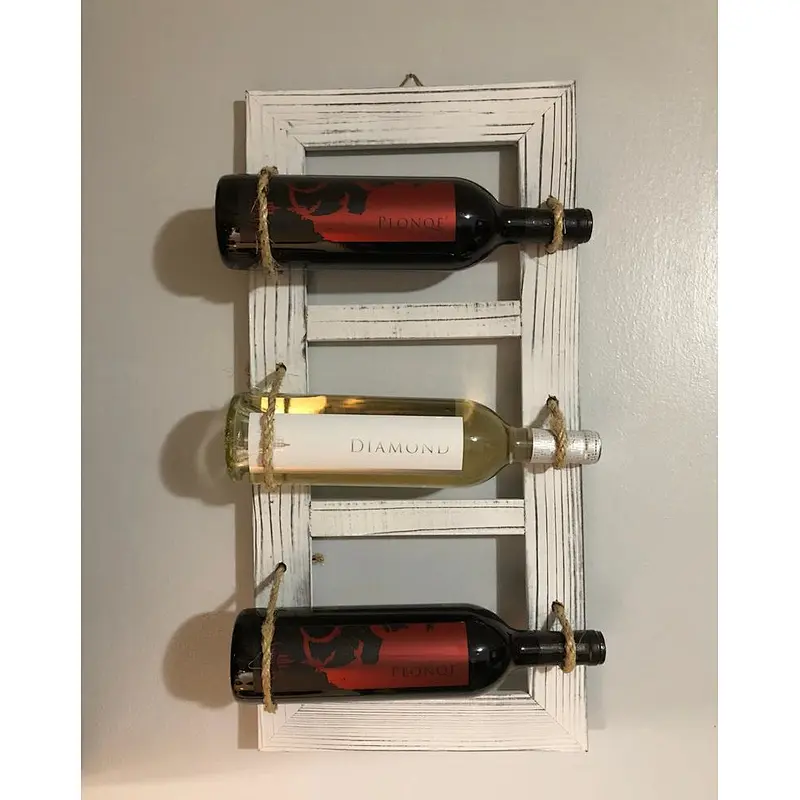 &Wooden wine rack & bottle Wine Rack