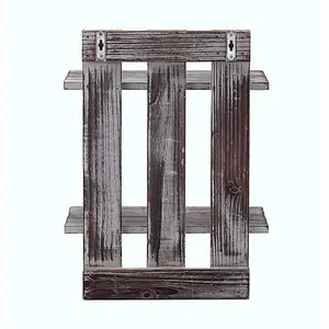 Rustic WallMounted Shelves- Wood Floating Pallet shelf mount wall bracket wood decorative floatingshelves wall mountedshelf wall