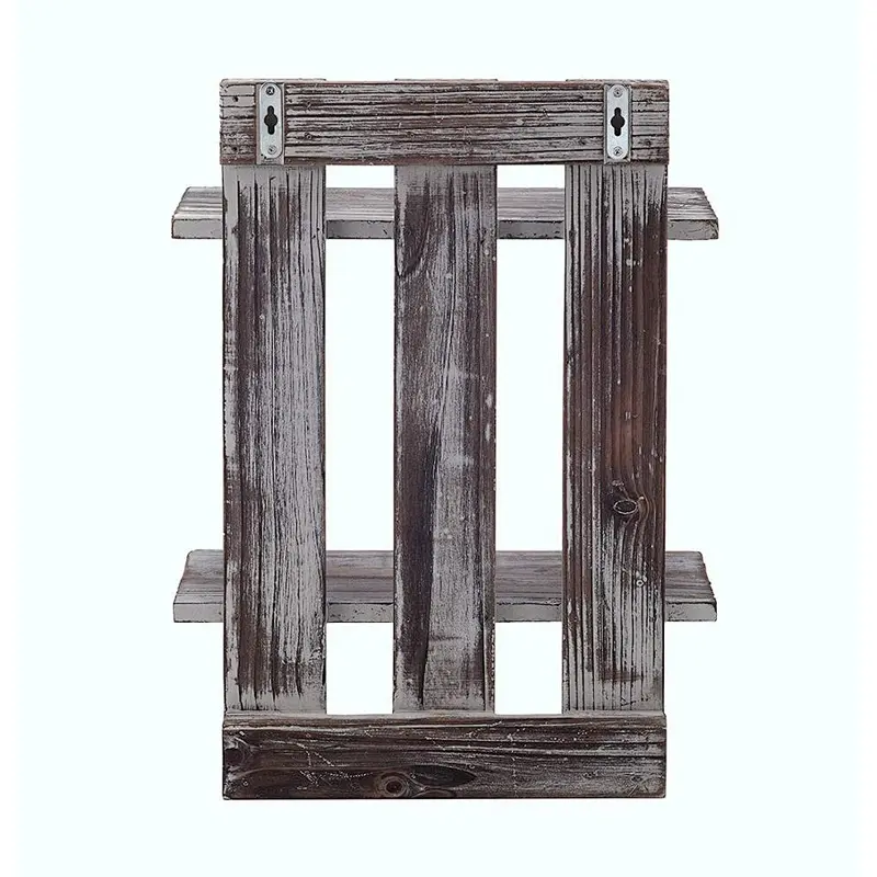 Rustic WallMounted Shelves- Wood Floating Pallet shelf mount wall bracket wood decorative floatingshelves wall mountedshelf wall