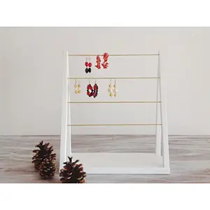 display for craftshow earring necklace bracelet holder gift for her with  Wall-mounted Rack