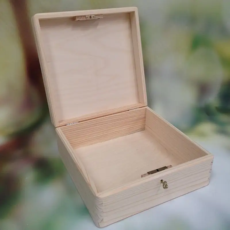 Wooden Box with Lid