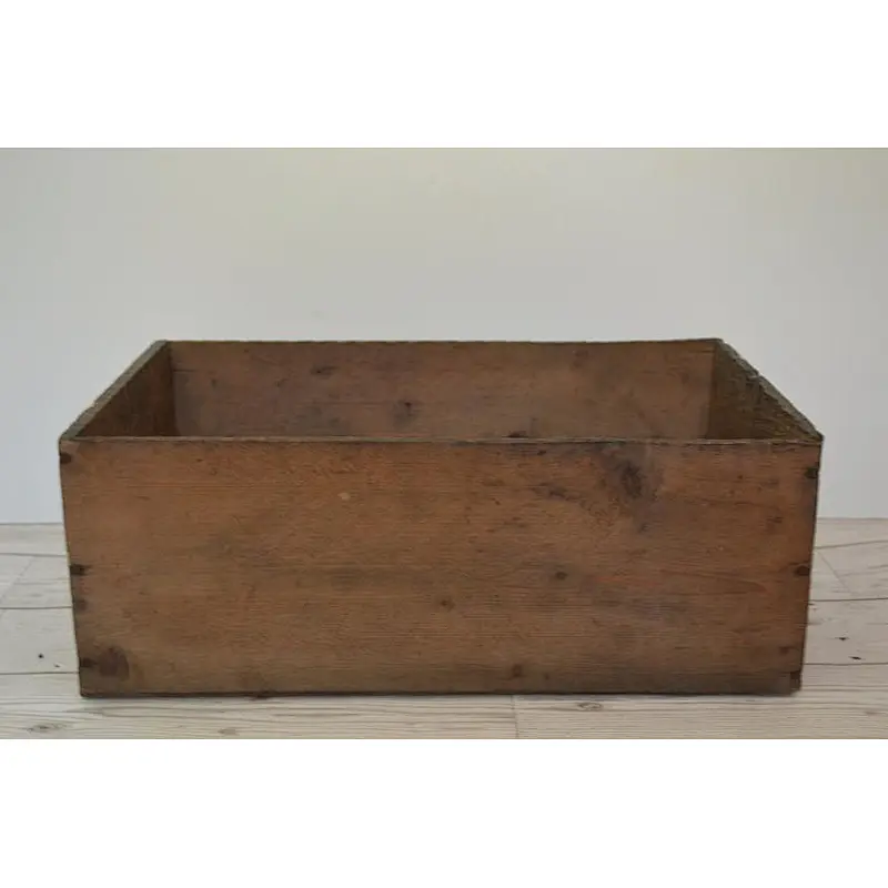 Rustic wholesale antique big  cheaper unfinished home decoration delicate practical Vintage Wood Box Rustic Storage Crate