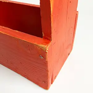 Rustic Hand-made Wooden Tool Tote Turned Beer Caddie, Beer Tote-