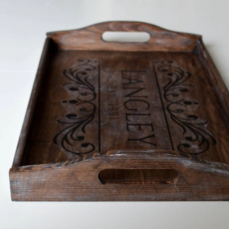 Large Serving Tray Wenge Wooden Tray 2020