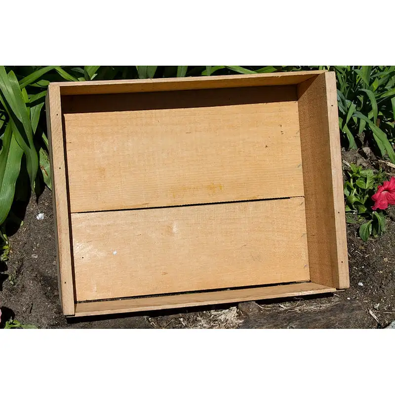 Vintage Wooden Fruit Crate Old fashioned Shipping Crate Wood Storage Box Wooden Trays and Boxes