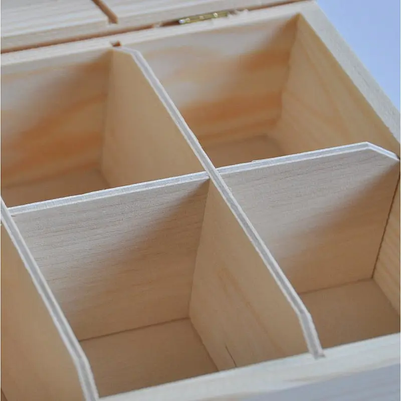 Custom wooden gift box small wooden  jewelry box handmade wooden box