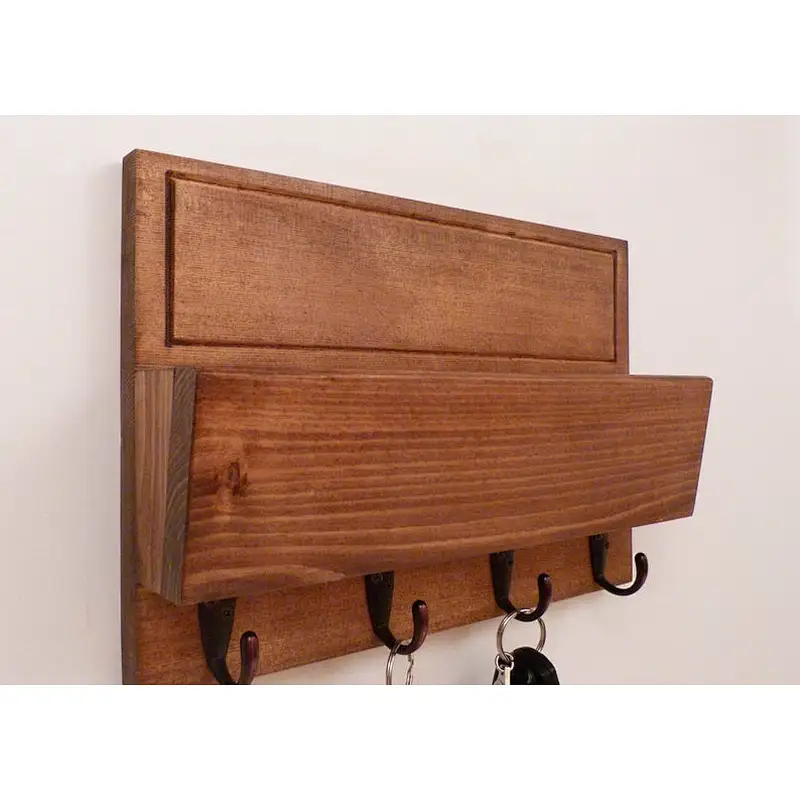 2020  American Mail Organizer Wall Mail Rack Entryway Organizer  Rustic Key Rack  Mail and Key Holder