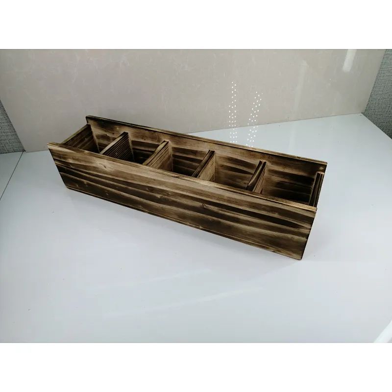 Hot sale rustic wooden flower planter pot