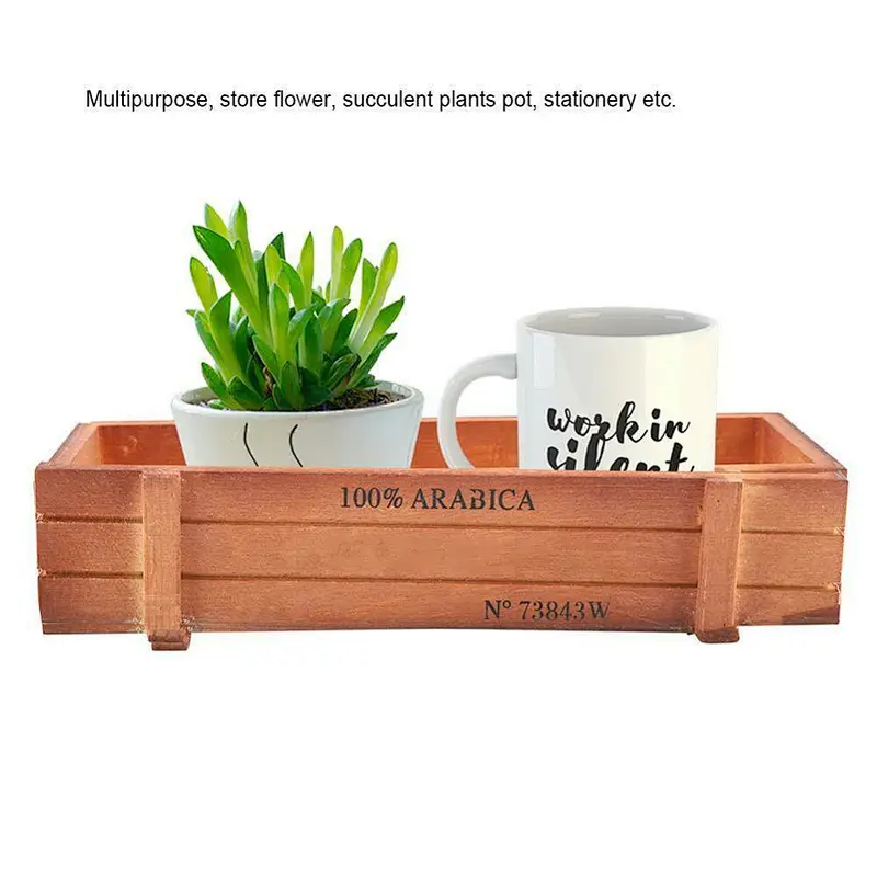 Vintage Wooden Flower Planter