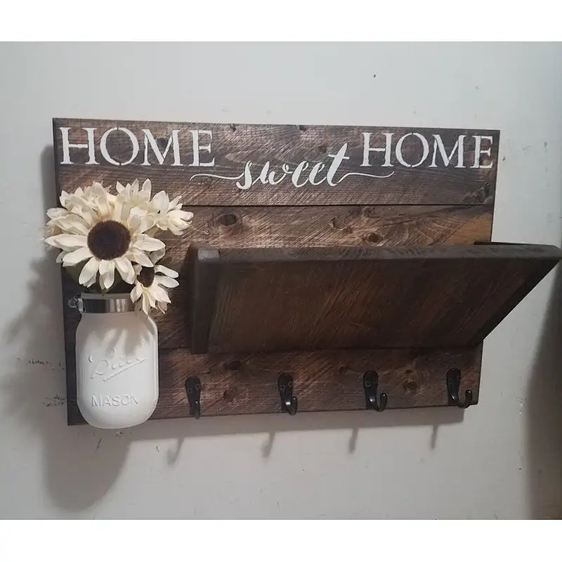 Rustic Home Decor, Key Holder, Rustic Decor Home Sign Cheapest Price