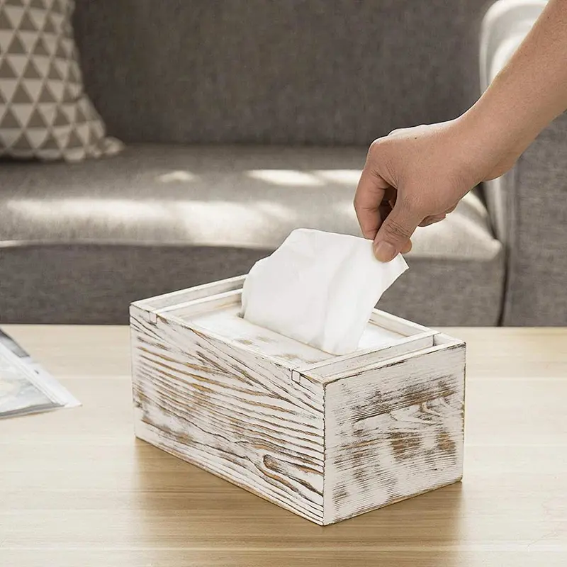 Handmade wooden box wooden tissue box holders wooden tissue box
