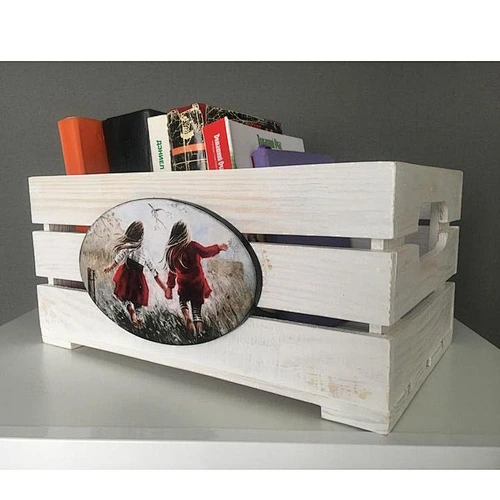 Rustic Solid Wood book  Crate Bathroom storage container Baby room Decor Storage book  Box Wedding Crate Rustic Wood Crate
