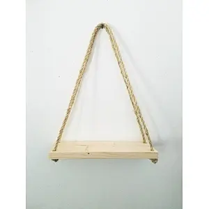 Triangle Hanging Shelf.Wall Decor.Rope Shelf.Knick Knack Shelf Rustic Home Decor.Dorm Room Decor