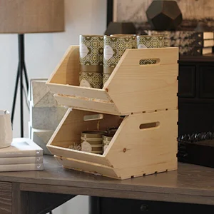 Vegetable Wood Crate storage wooden box Rustic retro