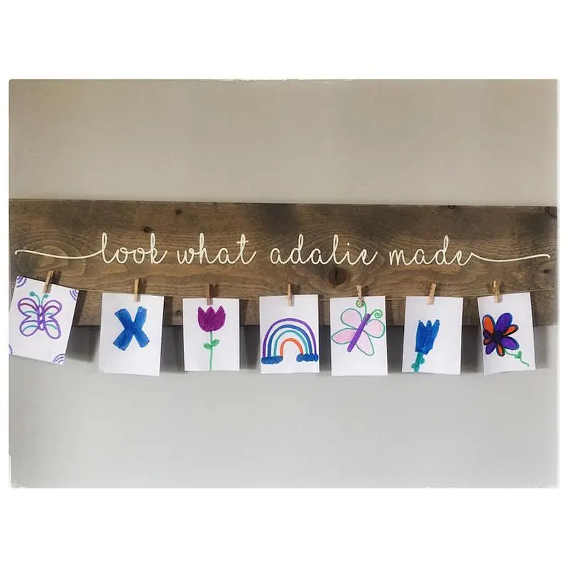 Children's Art Display Signs wooden signs with sayings  rustic wood sign  vintage customize sign in wood wooden sign