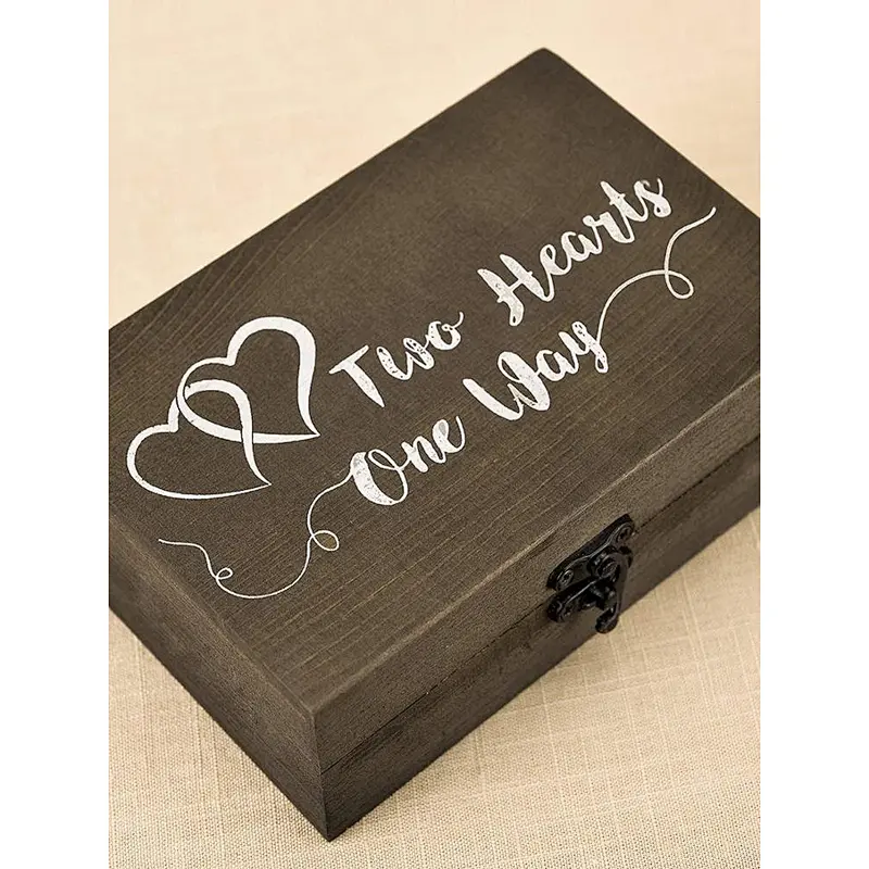 Handmade wooden box wooden wedding card box custom wooden gift box