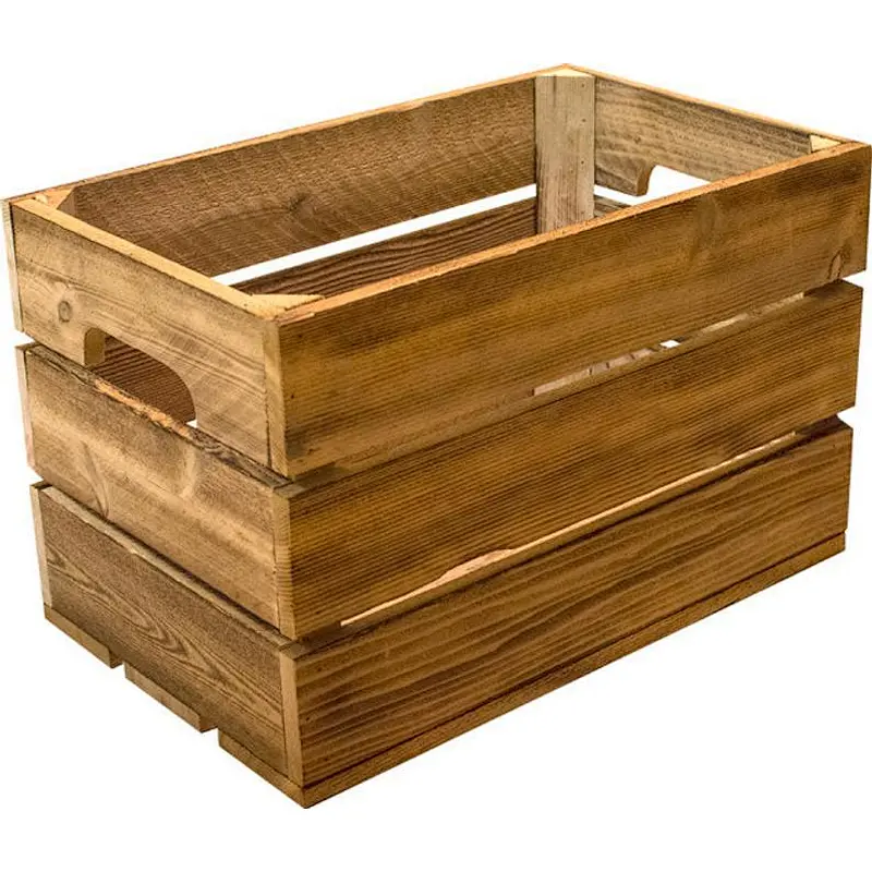 Rustic cheap wooden fruit storage crates for sale customized
