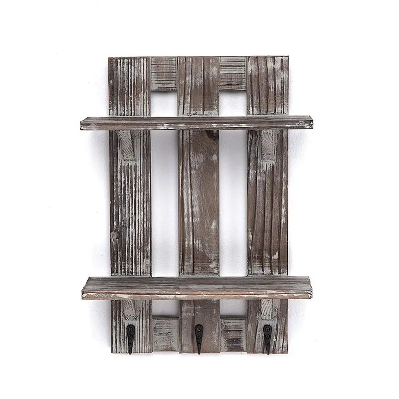 Rustic WallMounted Shelves- Wood Floating Pallet shelf mount wall bracket wood decorative floatingshelves wall mountedshelf wall
