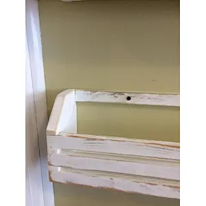Wall-mounted Shelf,Children's Book Shelves (Rustic)---Set of 3,shelf,Wooden storage rack