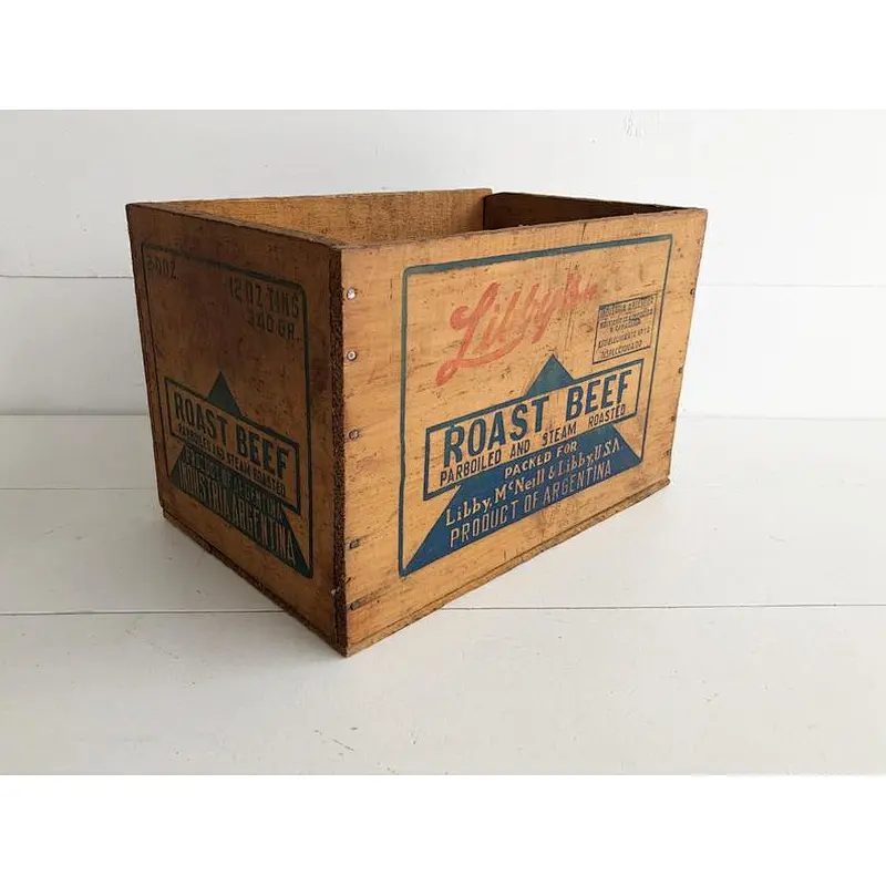 Antique of rustic style  wooden box