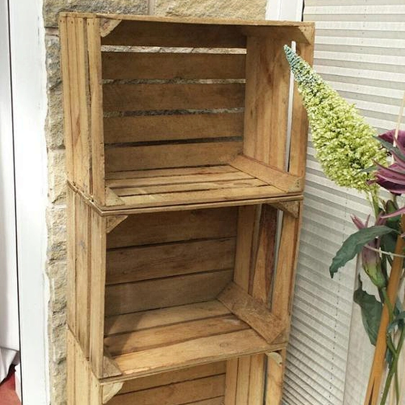 Beautiful Wooden Crates Storage Box