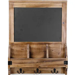 Key holder Modern mail storage coat rack wood Entryway organizer