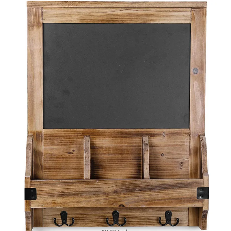 Key holder Modern mail storage coat rack wood Entryway organizer