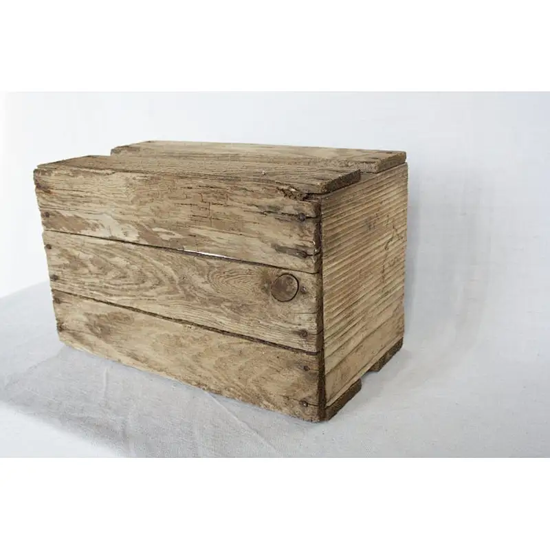 Rustic wholesale wood planter box   VintageRetro country planting box combination wood box with ceramic flower manufacturers