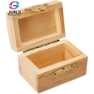 Custom wooden gift box small wooden  jewelry box handmade wooden box