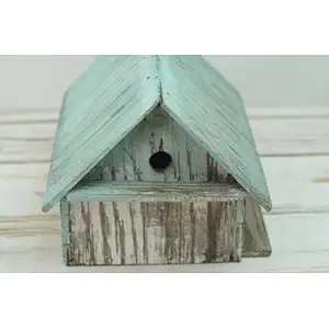 Bird House Blue Bird House Hand Made Salvage Barn Wood Bird House Fabulous Patina