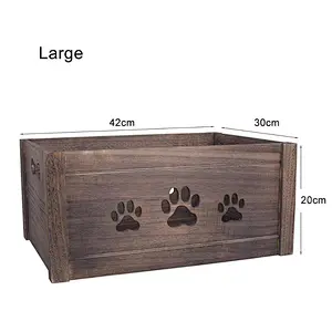 Distressed Wooden Fruit Vegetable Storage Crate
