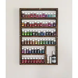 Essential oil wall shelf display hot storage oil rack wood shelf hanging nail polish shelf nail polish holder