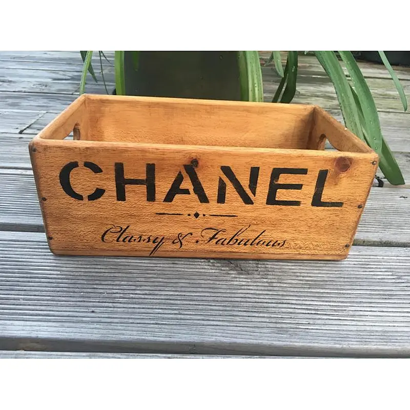 Vintage  Wooden Handcrafted Rustic Storage Box wooden Handcrafted Rustic gift box Wood crate box