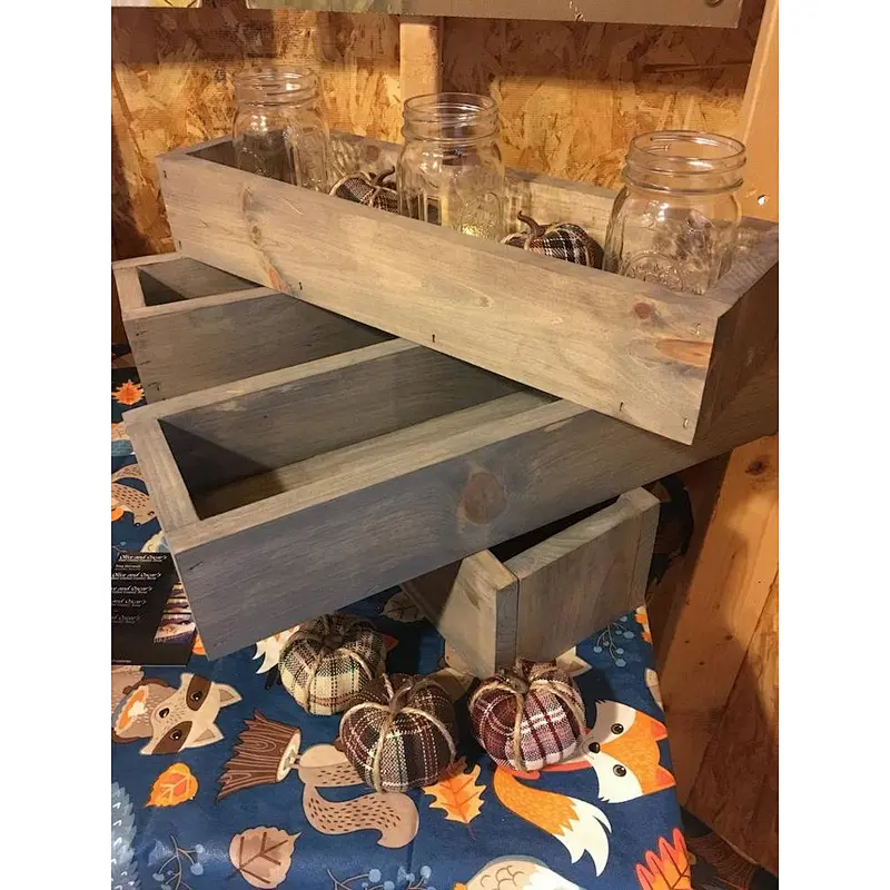 2020 Mason Jars Display trays Box Centerpiece  Country Centerpiece Country Decor Table Centerpiece  Country Decor