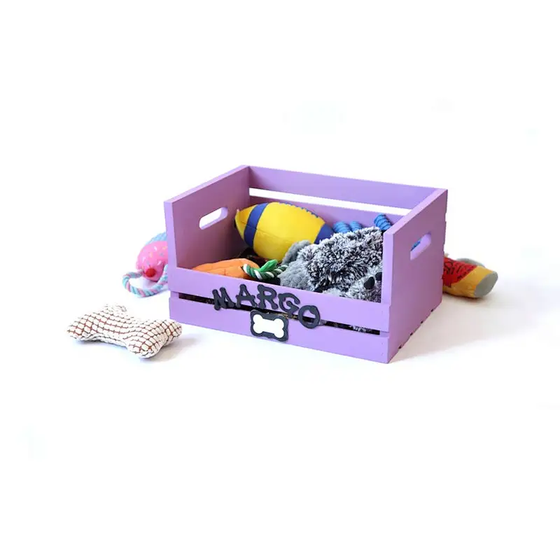 Doggy Toy Box  personalized Pet Storage  Dog Toy Crate