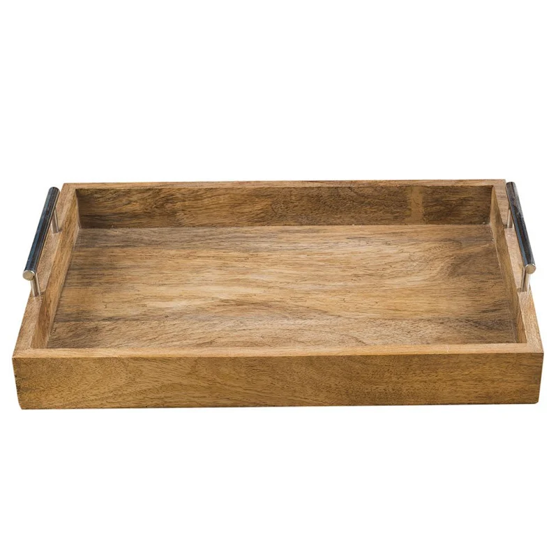 Rusticity Wooden Serving Tray for DiningWooden Trays and BoxesWooden Trays For DecorationWooden Tray With HandleStorage Tray